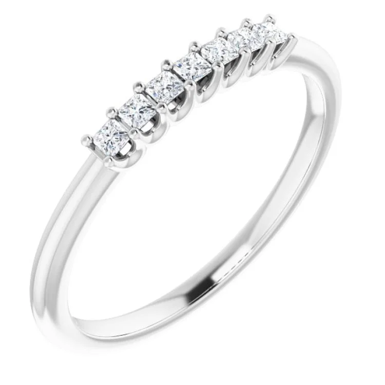 HisAndHersRings-14K White 1/6 CTW Natural Diamond Anniversary Band