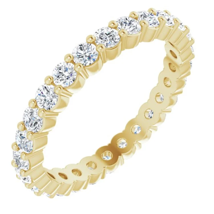 GarnetRings-14K Yellow 7/8 CTW Natural Diamond Eternity Band Size 7