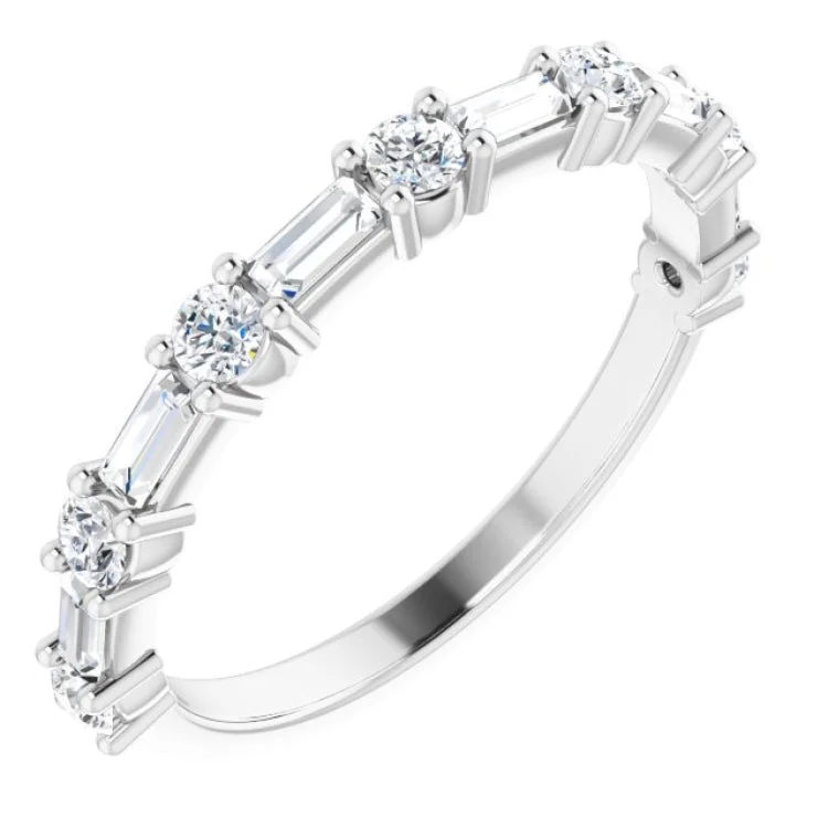 HealingRings-14K White 1/3 CTW Natural Diamond Anniversary Band