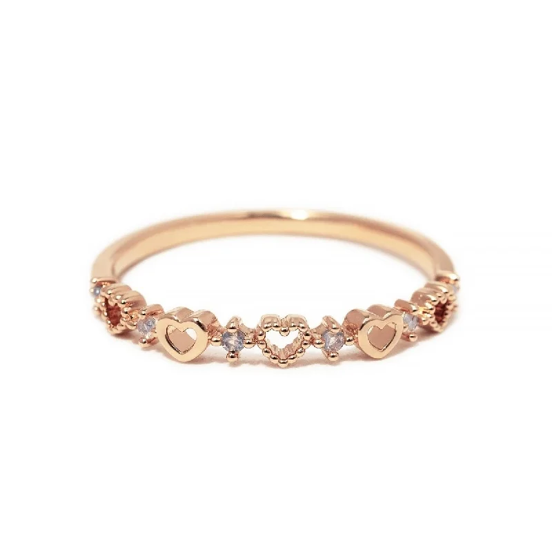 PetRings-Tiny Hearts Stacking Ring