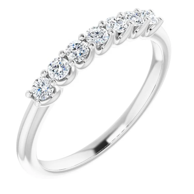 WealthRings-Platinum 1/3 CTW Natural Diamond Anniversary Band