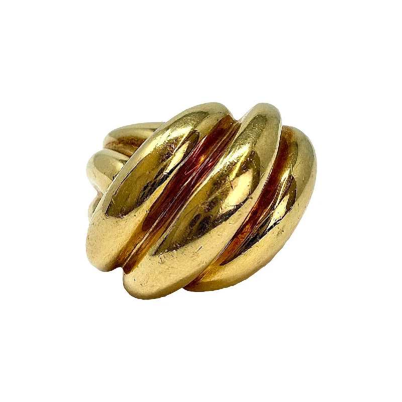 GemstoneRings-18K Gold Dome Ring