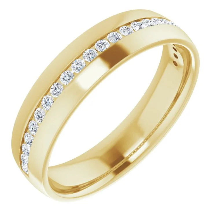 SpiritualRings-14K Yellow 3/8 CTW Natural Diamond Band