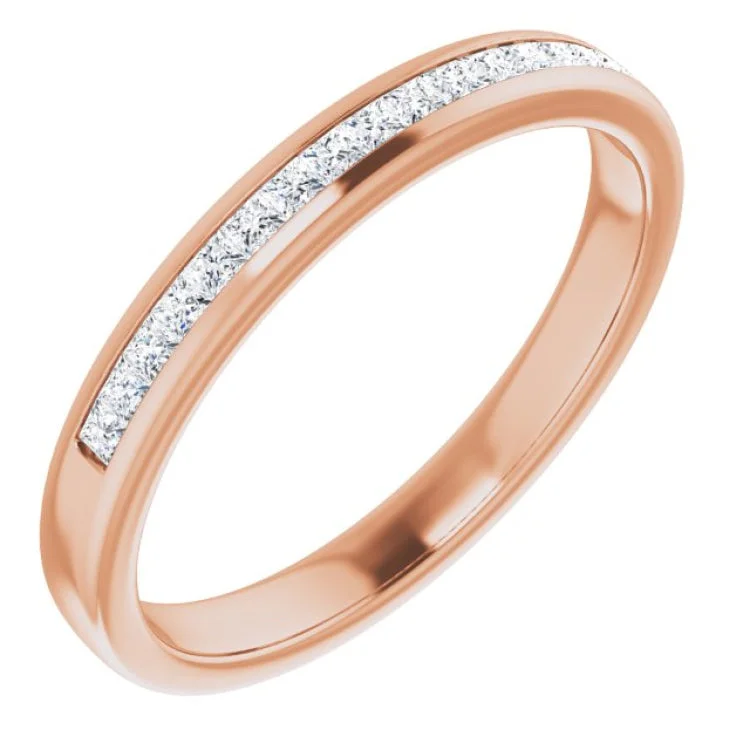 BrotherRings-14K Rose 3/8 CTW Natural Diamond Band