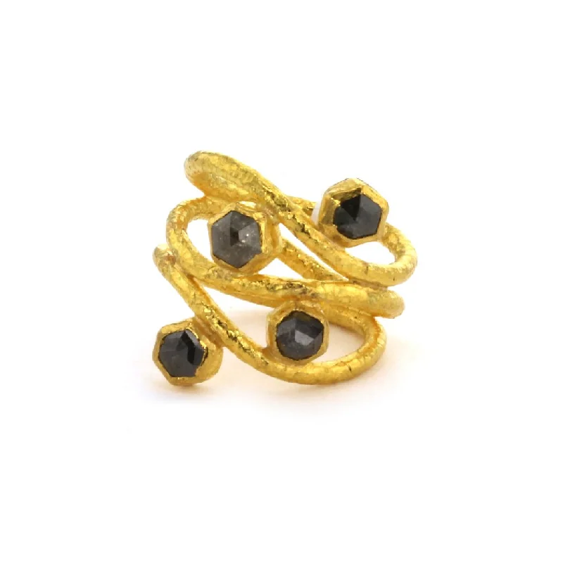 SunRings-24K 2.50 ctw Black Diamond Ring | M10260556