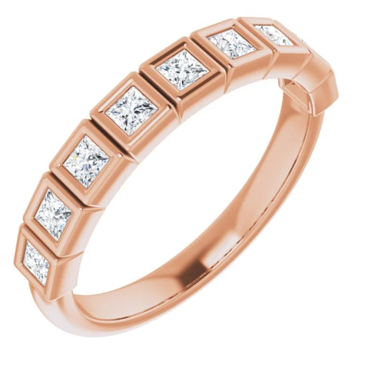 LoyaltyRings-14K Rose 1/2 CTW Natural Diamond Anniversary Band