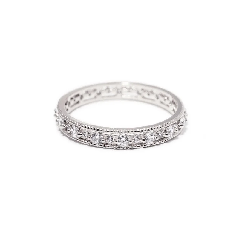 HisAndHersRings-Gemstone Eternity Stacking Ring