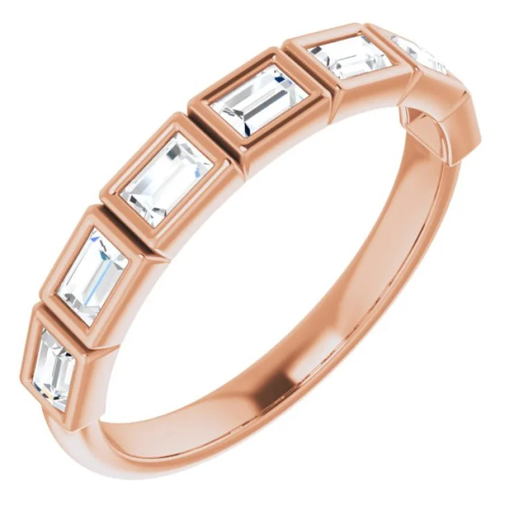 BalanceRings-14K Rose 1/2 CTW Natural Diamond Anniversary Band