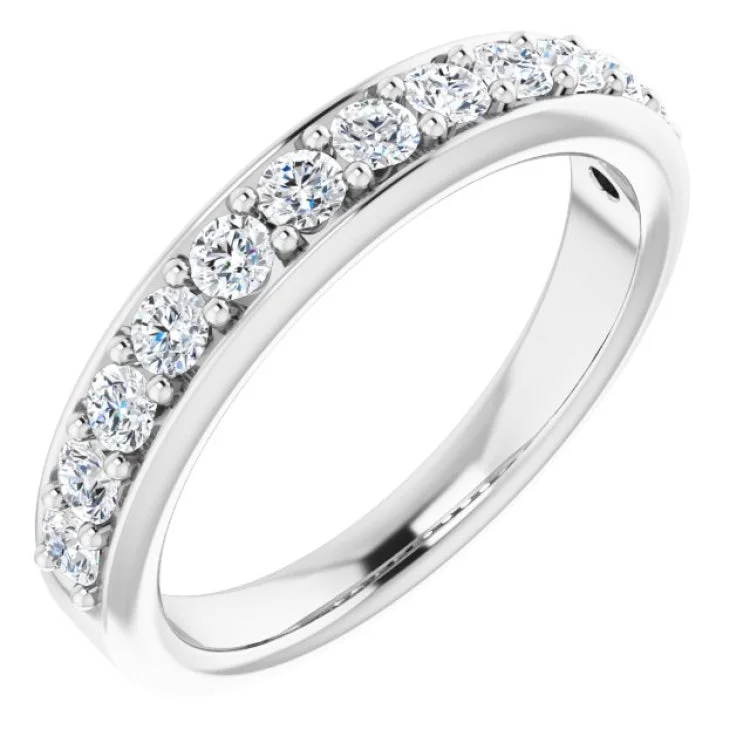 StarfishRings-Platinum 5/8 CTW Natural Diamond Anniversary Band