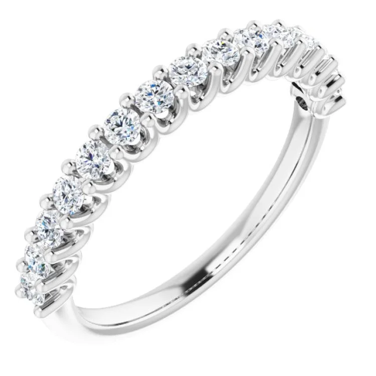 HisAndHersRings-Platinum 1/2 CTW Natural Diamond Anniversary Band