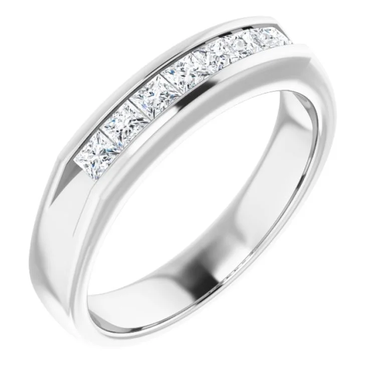 TourmalineRings-Platinum 3/4 CTW Natural Diamond Ring