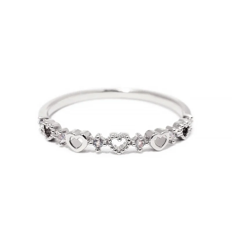 GrandfatherRings-Tiny Hearts Stacking Ring