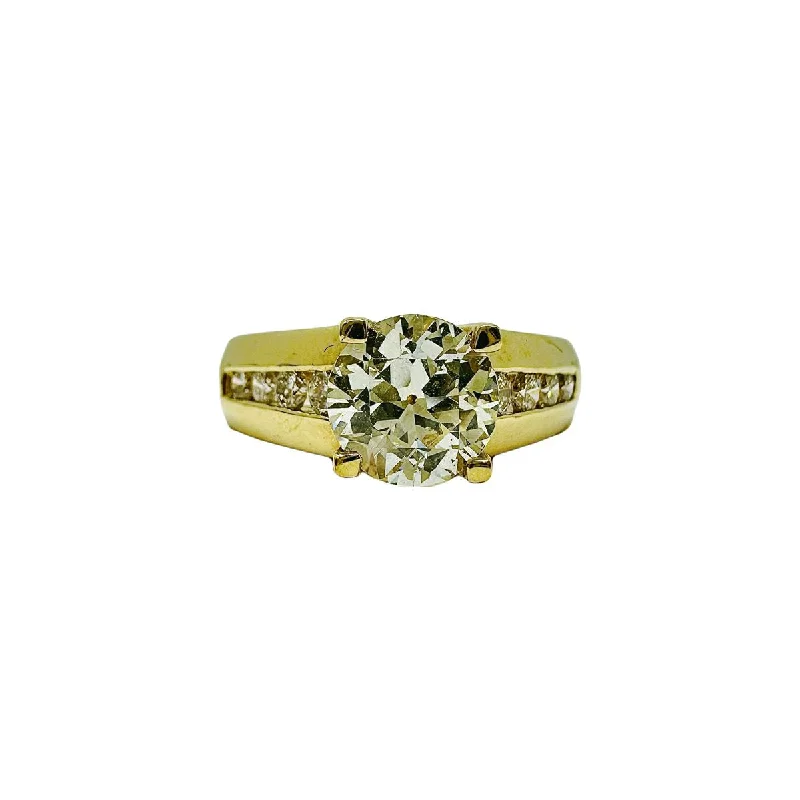 MultiStoneRings-18K Gold Ring with Prong set 1.22ct  Diamond