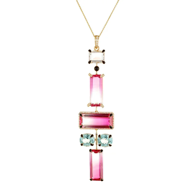 Personalized Couple Necklaces-Quartz Crystal Totem Pendant Necklace