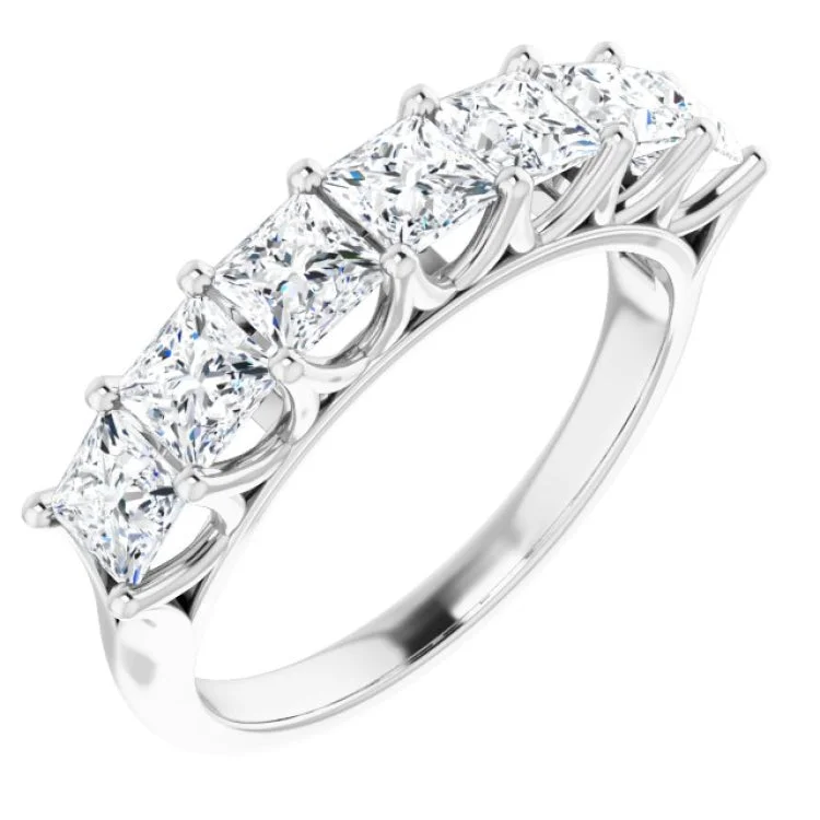 SeniorRings-Platinum 1 3/4 CTW Natural Diamond Anniversary Band