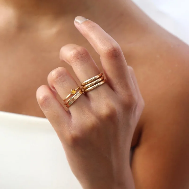 EternityRings-Citrine Ring