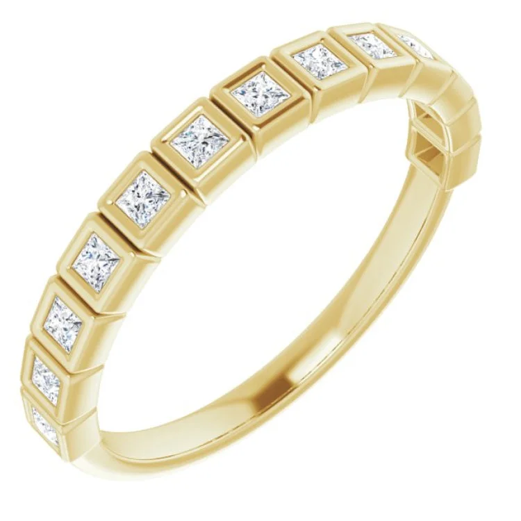 BeachRings-14K Yellow 1/3 CTW Natural Diamond Anniversary Band