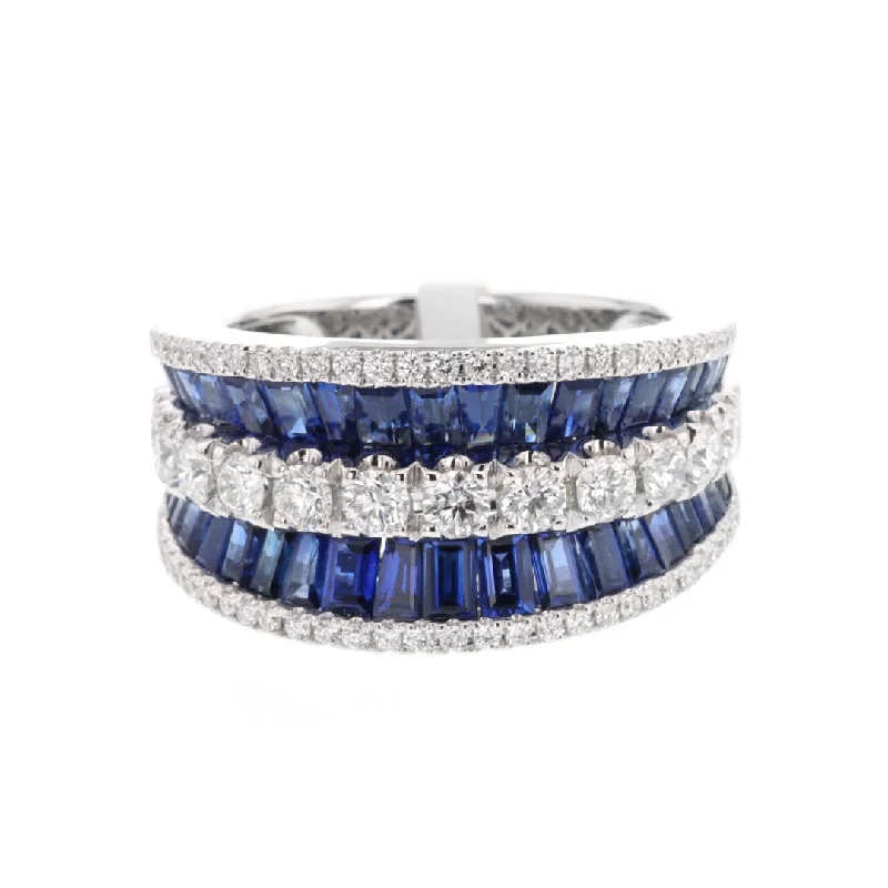 FestivalRings-Blue Sapphire & Diamond Ring