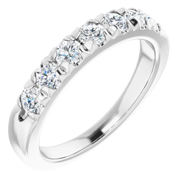 MandalaRings-Platinum 3/4 CTW Natural Diamond Anniversary Band