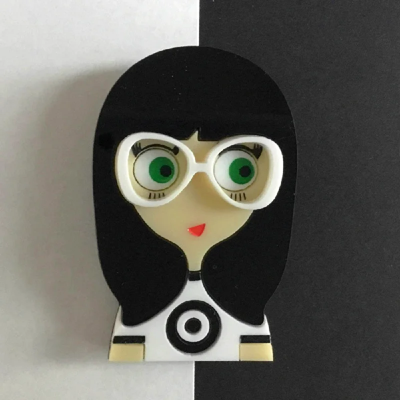 Brooch with classic design-EMMA Acrylic Brooch, Limited Numbered Edition