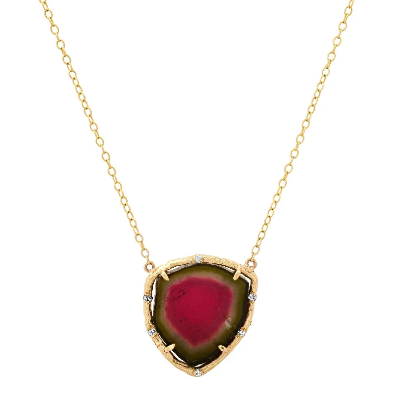 Zodiac Sign Necklaces-Tourmaline Light Necklace