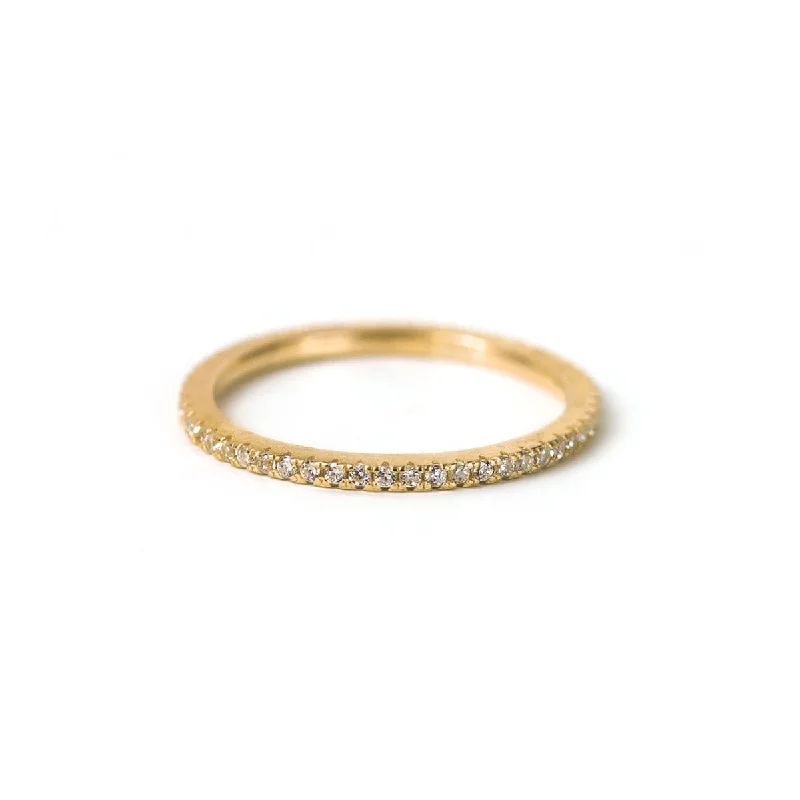 GarnetRings-Pavé Eternity Ring