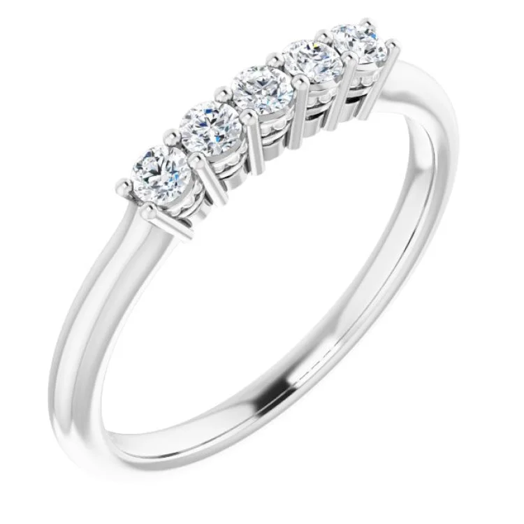 HealingRings-Platinum 1/4 CTW Natural Diamond Anniversary Band