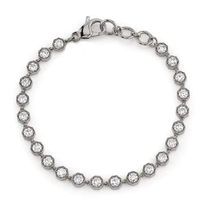 TravelBracelets-GEMMA SMALL BRACELET - PLATINUM