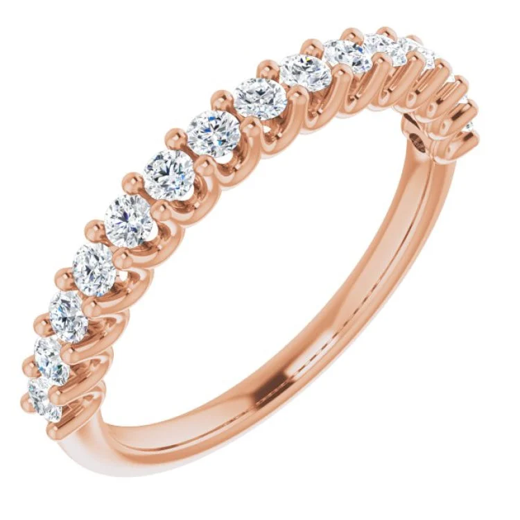 AdventureRings-14K Rose 1/2 CTW Lab-Grown Diamond Anniversary Band