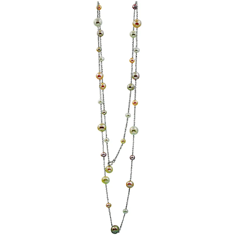 Antique Gold Necklaces-Couleur Pearl Necklace