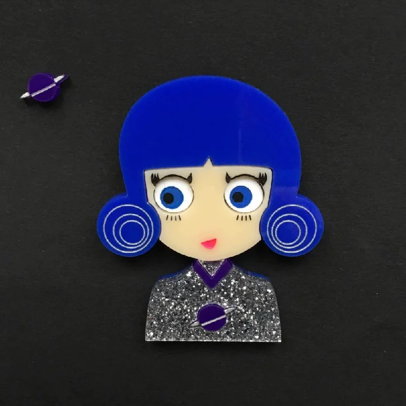 Unique flower pin-NOVA Acrylic Brooch, Limited & numbered edition from Outer Space