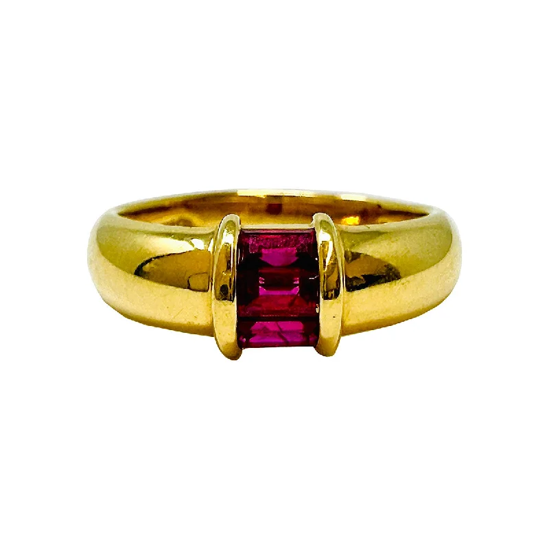 AdjustableRings-Tiffany & Co. Vintage 18K Gold Ruby Ring