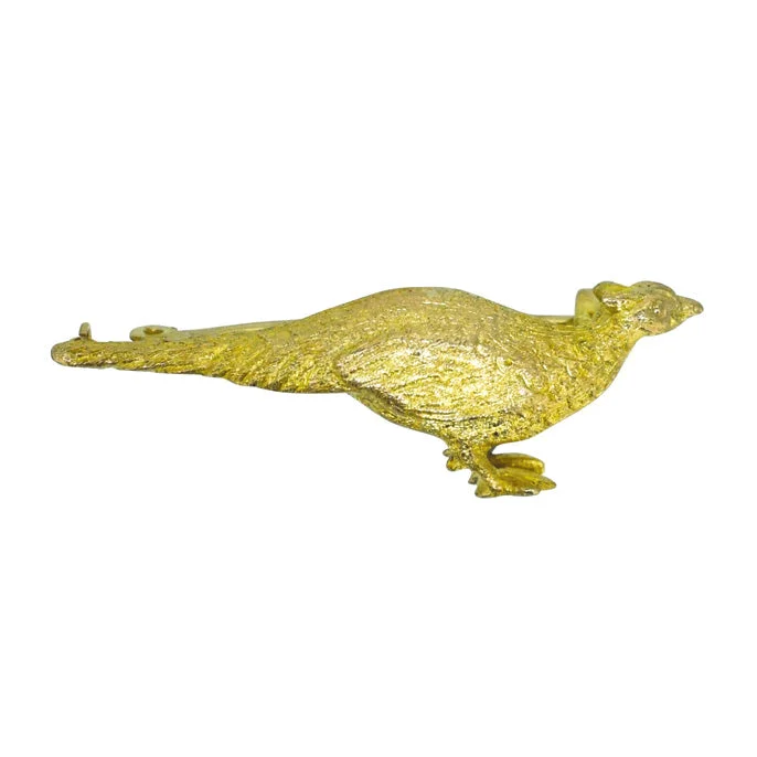 Brooch for holiday party-Gold Pheasant Brooch