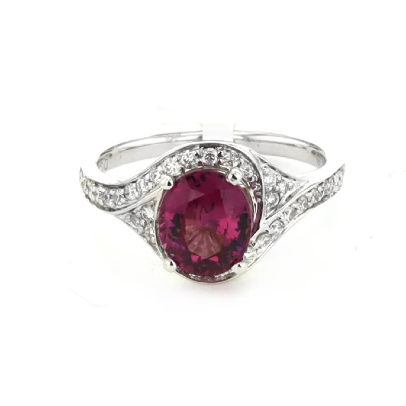 SevenStoneRings-Rhodolite Garnet & Diamond Ring | 10266996