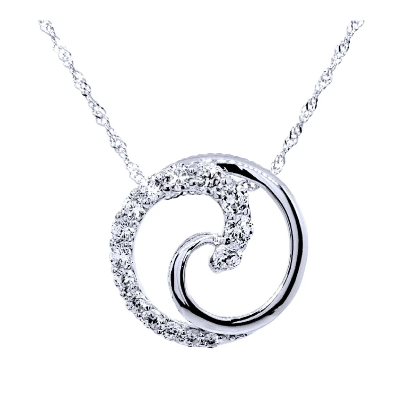 Personalized Jewelry Necklaces-Ocean Wave Necklace