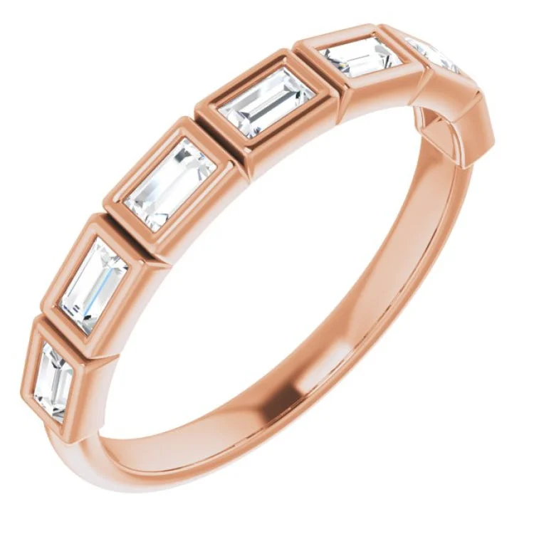 GalaxyRings-14K Rose 1/4 CTW Natural Diamond Anniversary Band