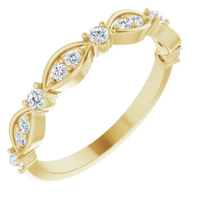 HisAndHersRings-14K Yellow 1/3 CTW Lab-Grown Diamond Anniversary Band