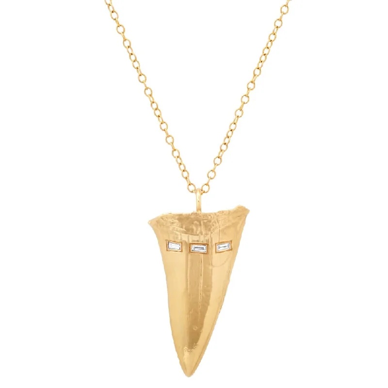 Multi-Layer Necklaces-Large Mako Tooth Necklace