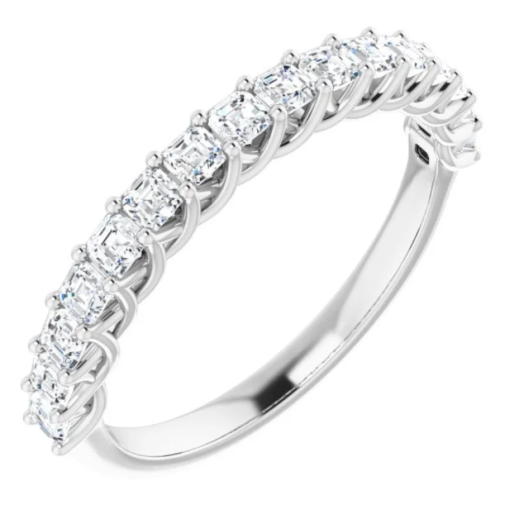 FiveStoneRings-14K White 3/4 CTW Natural Diamond Anniversary Band