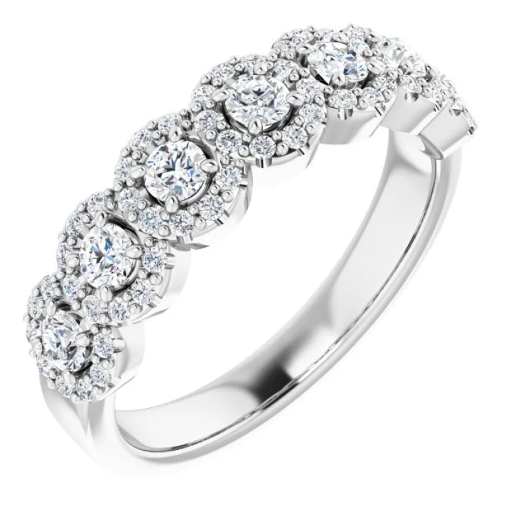 FreedomRings-14K White 5/8 CTW Natural Diamond Anniversary Band