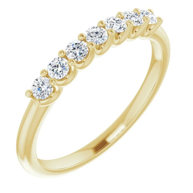 NameRings-14K Yellow 1/3 CTW Natural Diamond Anniversary Band