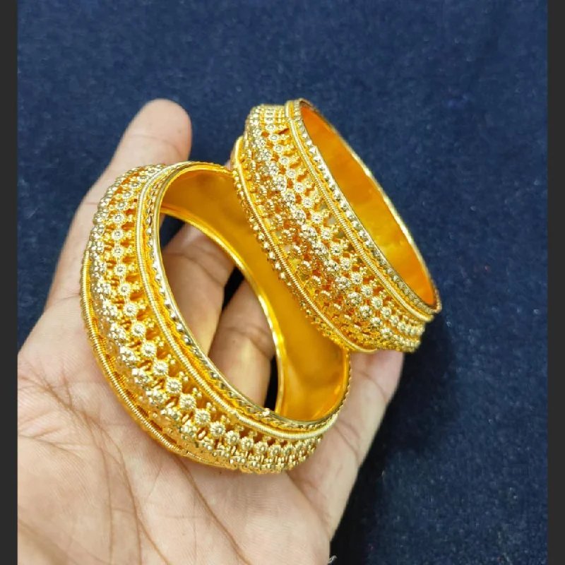 Colorful Glass Bangles For Vibrant Fashion-Pooja Bangles Gold Plated Bangles Set