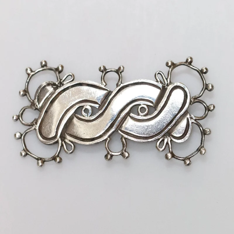 Lace brooch-Vintage William Spratling Jewelry | 980 Sterling Silver Figurate Brooch Taxco Mexico