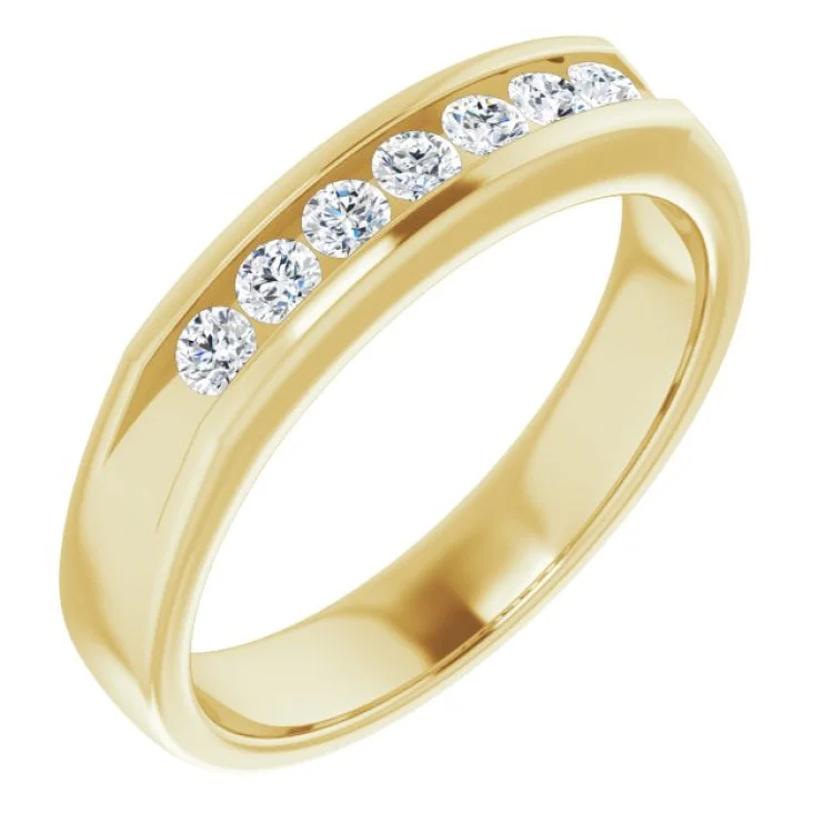 CobaltRings-14K Yellow 3/8 CTW Natural Diamond Ring