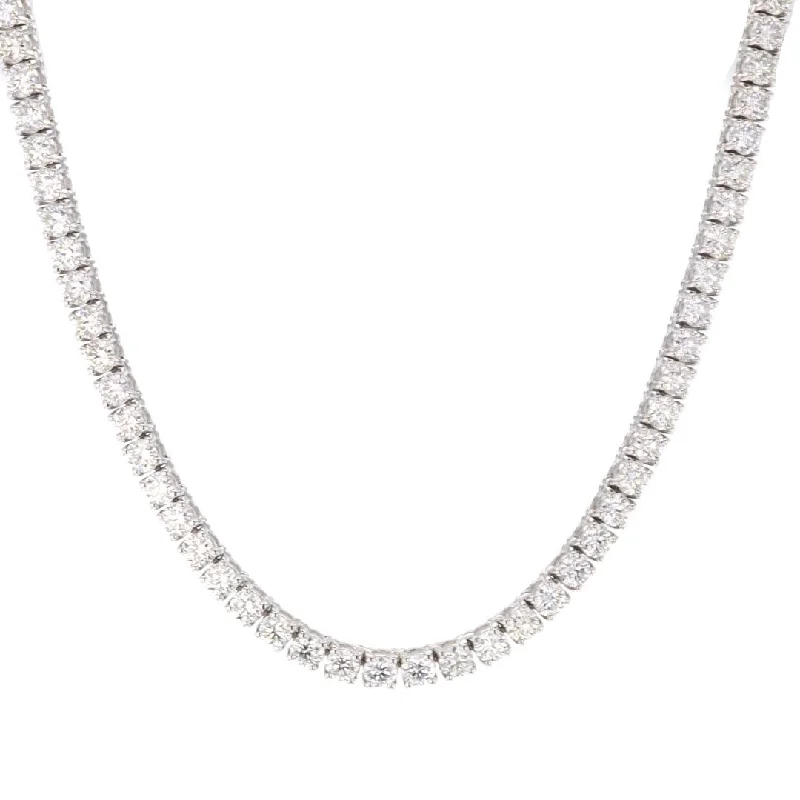 Chunky Necklaces for Fashion Lovers-10.55 ctw Diamond Eternity Necklace