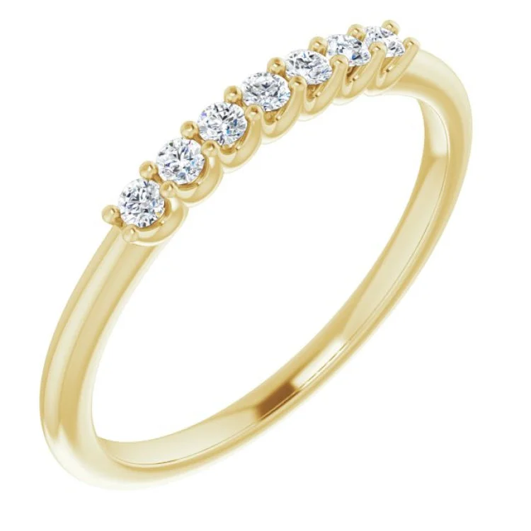 SunflowerRings-14K Yellow 1/6 CTW Natural Diamond Anniversary Band