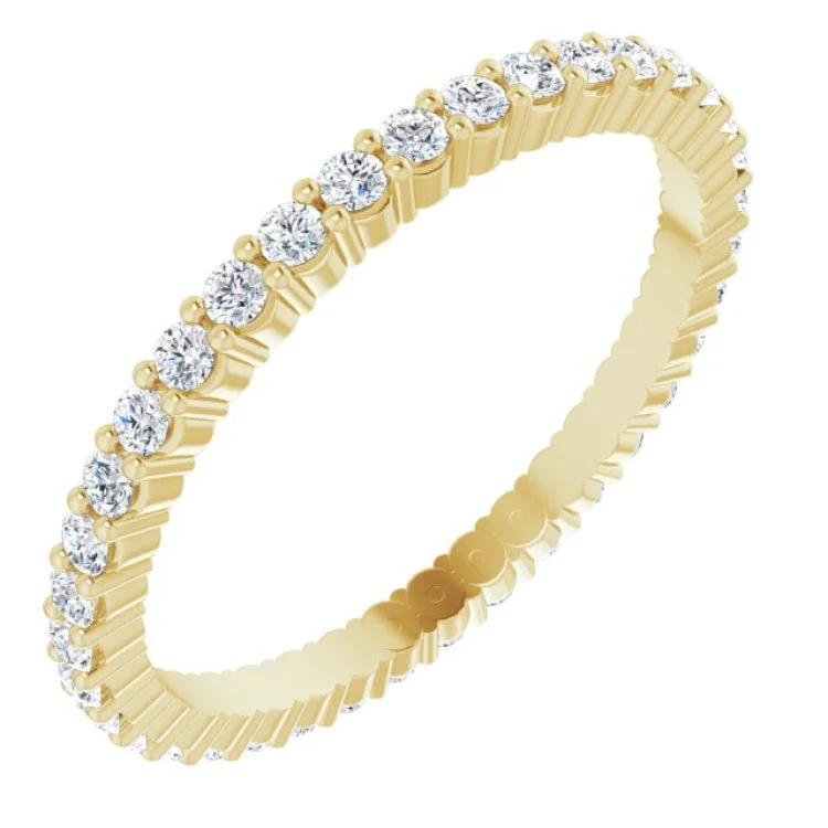 SuccessRings-14K Yellow 1/2 CTW Lab-Grown Diamond Eternity Band Size 5