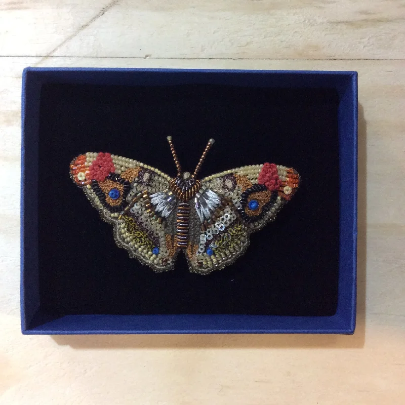 Brooch for jacket lapel-Iris Butterfly Brooch