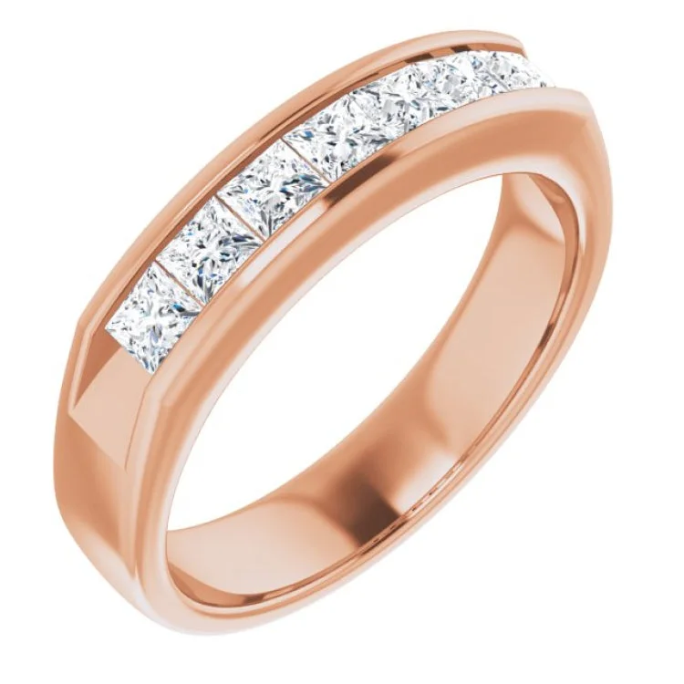 ModernRings-14K Rose 1 1/8 CTW Natural Diamond Ring