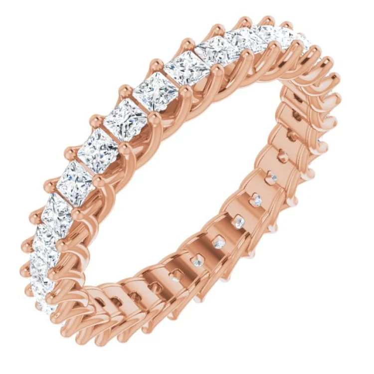 ConstellationRings-14K Rose 1 1/2 CTW Diamond Eternity Band